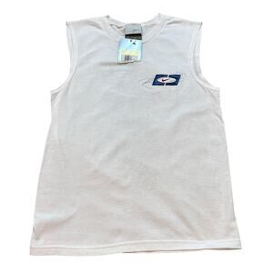 Vintage 90s Deadstock Boys Nike Cotton Graphic Tank Youth Size Small RW&B